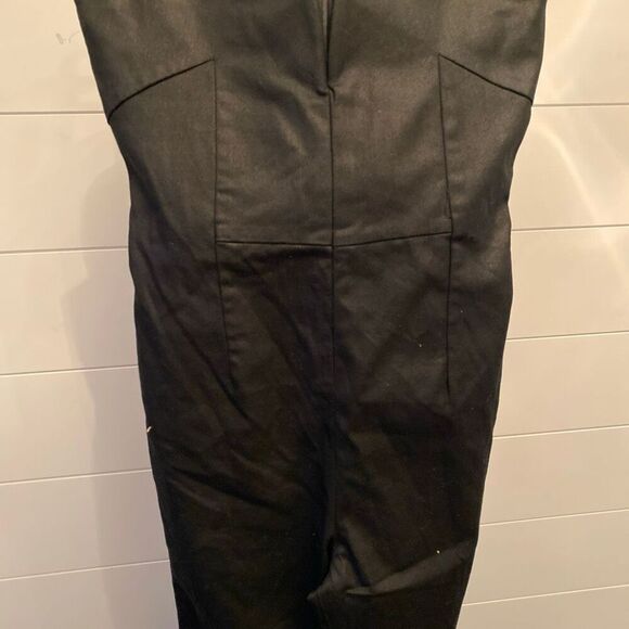 7 For All Mankind Women's Coated Flare Sexy  Stretchy Jumpsuit Size S NWT $398 - Picture 4 of 9